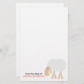 Das personalisierte Briefpapier der Spaß-Kinder (Vorne/Hinten)