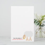 Das personalisierte Briefpapier der Spaß-Kinder (Stehend Vorderseite)