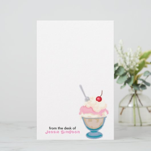 Das personalisierte Briefpapier der Spaß-Kinder (Stehend Vorderseite)