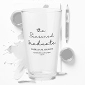 Das Personalisierte des besaiteten Abschlusses Glas