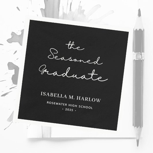 Das Personalisierte des besaiteten Abschlusses Serviette