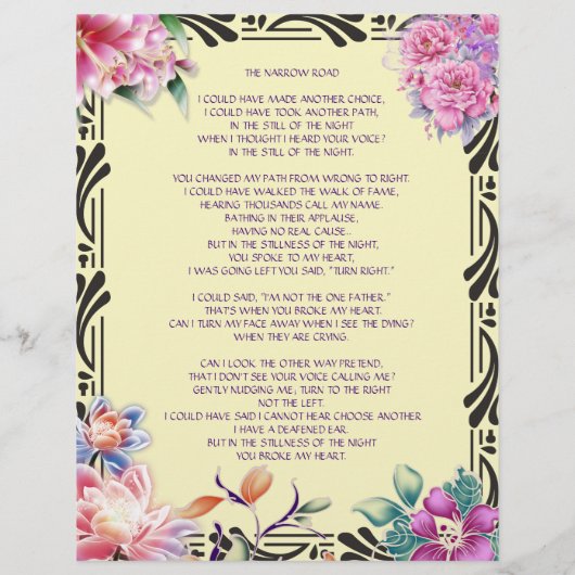 Das Personalisierte, engstirnige Poesie (Rückseite)