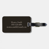 Das personalisierte Foto des Haustieres Gepäckanhänger (Rückseite horizontal)