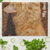 Das personalisierte Foto des Haustieres Küchentuch (Gefaltet)