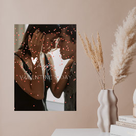 Das personalisierte Foto des modernen Valentinstag