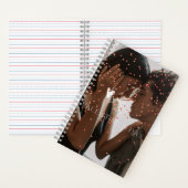 Das personalisierte Foto des modernen Valentinstag Notizblock (Innen)