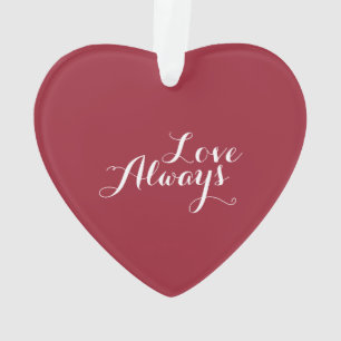 Das personalisierte Herz des Valentines Ornament