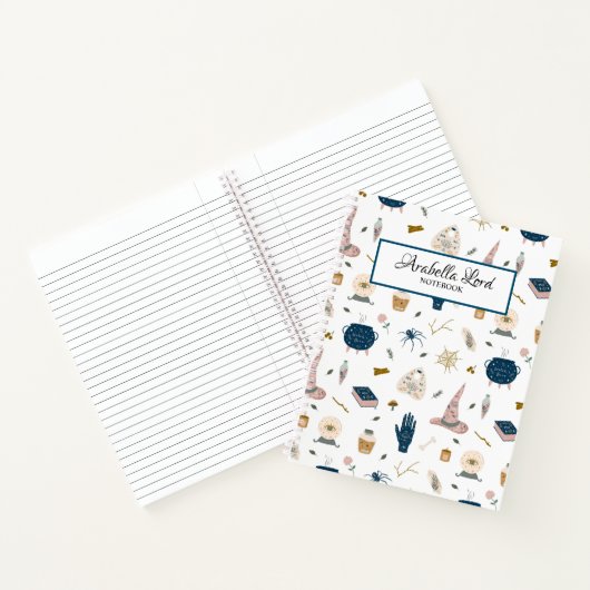 Das Personalisierte Hexen-Garten-Notebook Notizblock (Innenseite)