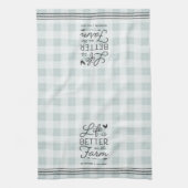 Das personalisierte Leben auf dem Bauernhof ist Ka Geschirrtuch (Vertikal)