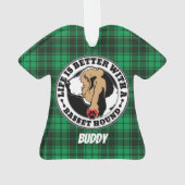 Das Personalisierte Leben im Basislager ist besser Ornament (Rückseite)