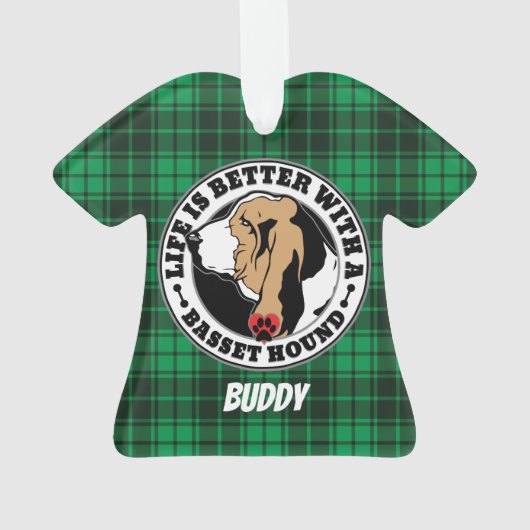 Das Personalisierte Leben im Basislager ist besser Ornament (Rückseite)