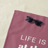 Das personalisierte Leben ist bei der Strandfamili Strandtuch (Beispiel)