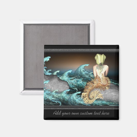 Das Personalisierte Magnet der Meerjungfrau (Vorderseite/Rückseite)