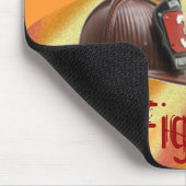 Das personalisierte Mousepad des Feuer-Kämpfers (Ecke)