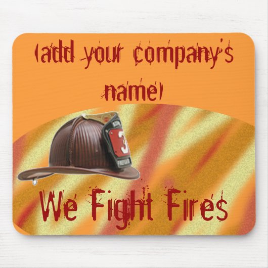 Das personalisierte Mousepad des Feuer-Kämpfers (Vorne)