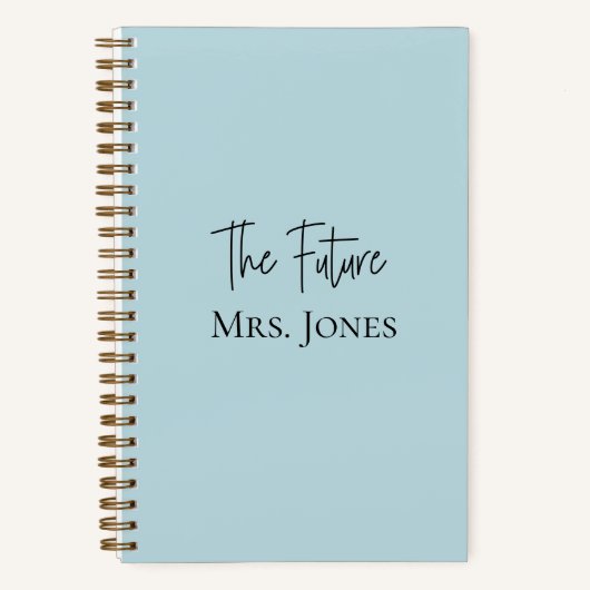 Das Personalisierte Planungsbuch der Zukunft Notizblock (Vorderseite)