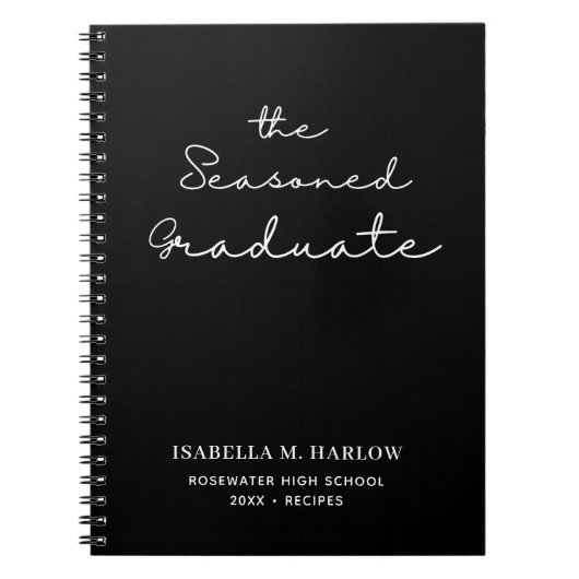 Das Personalisierte Rezept für gesüßte Graduate Notizblock (Vorderseite)
