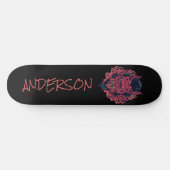 Das Personalisierte Skateboard des Red Demon Head (Horizontal)
