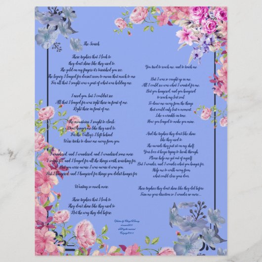 Das Personalisierte Suchgedicht (Rückseite)