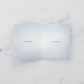 Das Personalisierte Waldgebiet des Snowbären Dankeskarte (Innenseite)