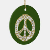 Das Personalisierte Zeichen für den Frieden mit we Keramik Ornament (Rechts)