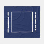 Das Personalisiertste Opa Custom Foto der Welt Fleecedecke (Vorderseite (Horizontal))