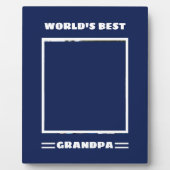 Das Personalisiertste Opa Custom Foto der Welt Fotoplatte (Vorderseite)