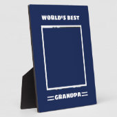 Das Personalisiertste Opa Custom Foto der Welt Fotoplatte (Seite)