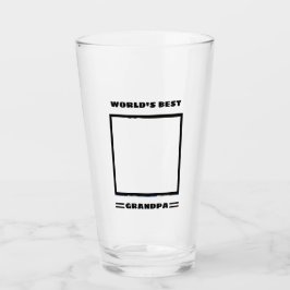 Das Personalisiertste Opa Custom Foto der Welt Glas