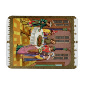 Das Pessach der Juden, ein Faksimile aus dem 15. J Magnet (Horizontal)