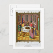 Das Pessach der Juden, ein Faksimile aus dem 15. J Postkarte (Vorne/Hinten)