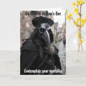 Das Pestärztin Halloween Karte (Gelbe Blume)