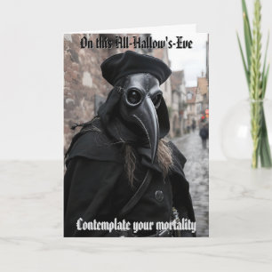 Das Pestärztin Halloween Karte