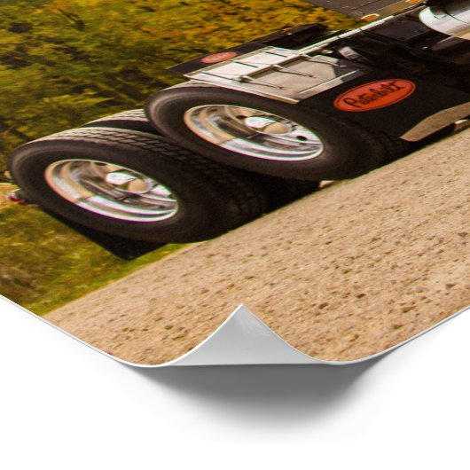 Das Peterbilt-Poster von Smokin, der ersten Fotogr Poster (Ecke)