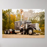 Das Peterbilt-Poster von Smokin, der ersten Fotogr
