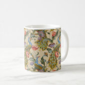 Das Pfauenmuster Art Nouveau 1890 Kaffeetasse (VorderseiteRechts)
