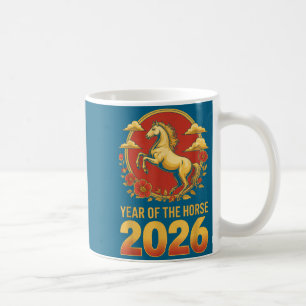 Das Pferd Chinesischer Zodiak Lunar 1 Kaffeetasse