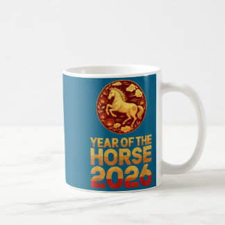 Das Pferd Chinesischer Zodiak Lunar Kaffeetasse