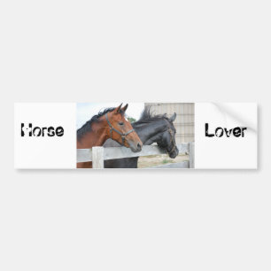 Das Pferd liebt Autoaufkleber