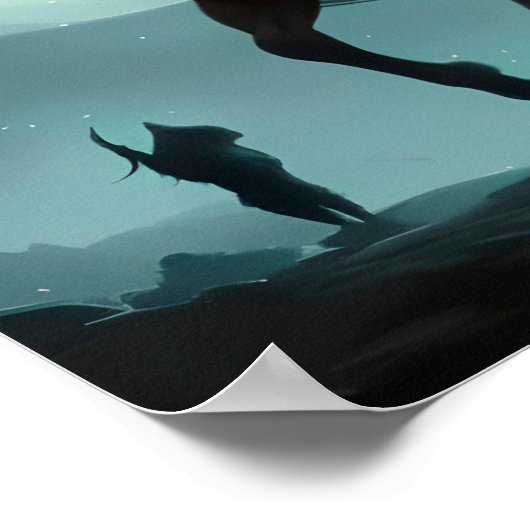 Das Pferd Poster (Ecke)