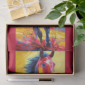 Das Pferd rissen Seidenpapier (Geschenk)