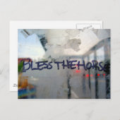 Das Pferd segnen Postkarte (Vorne/Hinten)