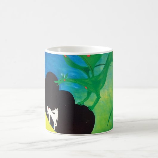 Das Pferd u. die Drache-Tasse Kaffeetasse (Mittel)