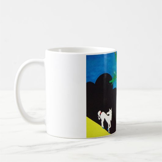 Das Pferd u. die Drache-Tasse Kaffeetasse (Links)