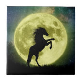 Das Pferd und der Gelbmond Fliese (Vorderseite)