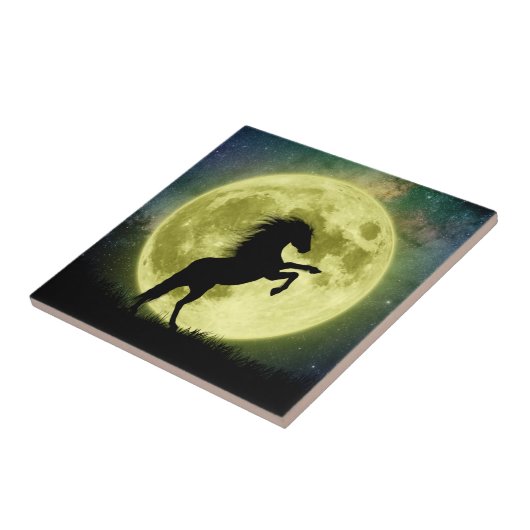 Das Pferd und der Gelbmond Fliese (Seite)