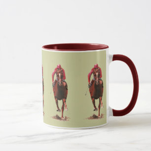 Das Pferd und der Jockey Tasse