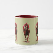 Das Pferd und der Jockey Tasse (Zentrum)