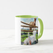 Das Pferd und Terrier Tasse (VorderseiteRechts)