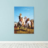 Das Pferd von Gaada oder das Pferd der Unterwerfun Leinwanddruck (Insitu (Holzboden))